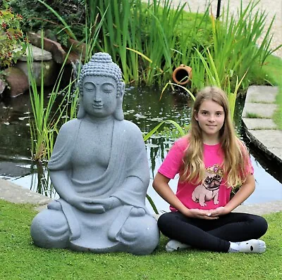 Garden Ornament Large Giant Sitting Buddha  Effect Outdoor Indoor Statue Thai 1M • £185