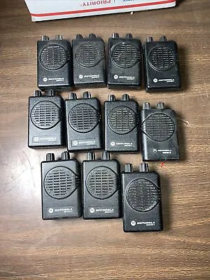 Lot Of 11 Motorola Minitor Vi 5 Channel Stored Voice Pager /1 Minitor Iv • $521.97