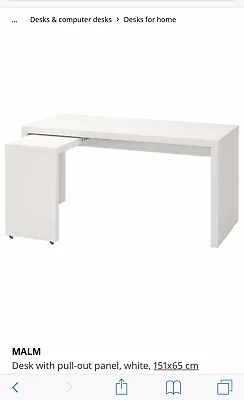 Left Side Panel Part For IKEA Malm Desk With Pull-out Panel~151x65CM  702.141.92 • £19.90