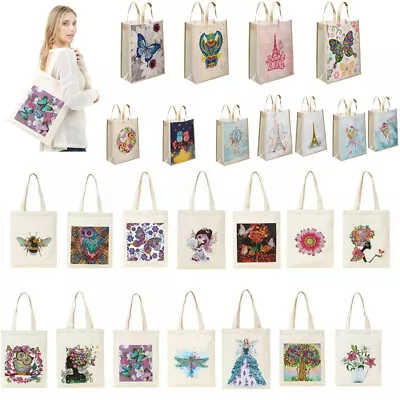 $7.69 • Buy DIY Diamond Painting Handbag Mosaic Drill Eco-friendly Shopping Bags Totes
