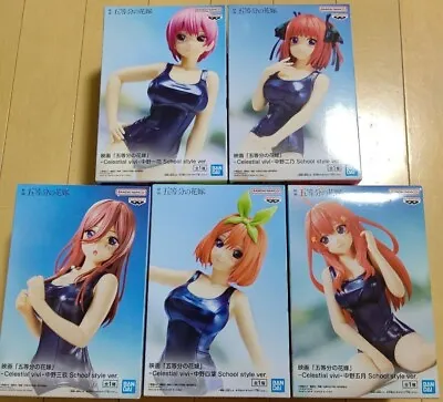 The Quintessential Quintuplets Celestial Vivi School Style Figure 5 Set Japan • $88.99