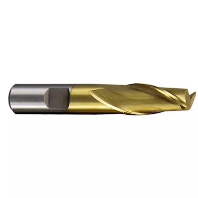 All Industrial 14004 | 3/16  X 3/8  X 7/16  X2-5/16  TiN HSS 2 Flute CC End Mill • $4.71