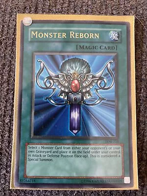 Yu-Gi-Oh! TCG Monster Reborn Legend Of Blue Eyes White Dragon LOB-118 Unlimited • $40