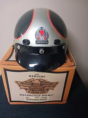 Harley Davidson 90th Anniversary Mens Half Helmet 98035-98V Vintage Rare • $249.99