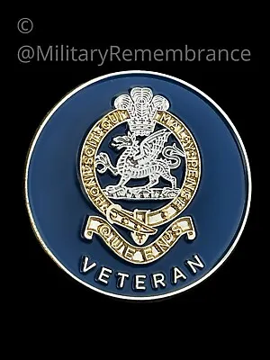 The Queens Regiment Veteran Colours Lapel Pin (VET19) • £6.50