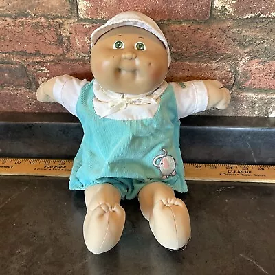 Vtg 1980s Cabbage Patch Green  Eyes Dimple Cheeks Coleco Xavier Doll • $11