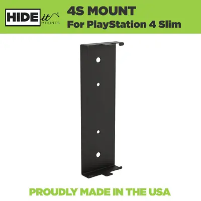 $94.95 • Buy HIDEit 4S PlayStation 4 PS4 Slim Vertical Wall Mount Bracket Pro Bundle (Black)