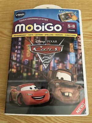 V Tech Learning System Mobigo 5-8Y Disney Pixar Cars 2 Cartridge Math Spelling • $9.99