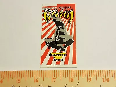 VTG 80's SANTA CRUZ HOSOI HAMMERHEAD SKTBRD MISPRINT NOS SKATEBOARD DECK STICKER • $119.99