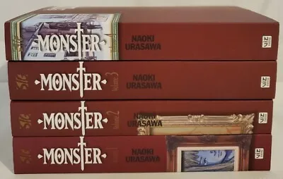 Monster: The Perfect Edition Manga 1-4 English Naoki Urasawa Pre-owned  • $130