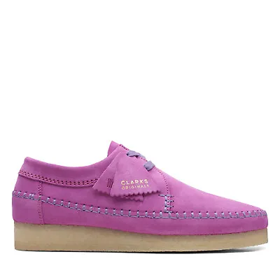 Clarks Weaver 26169442 Mens Pink Suede Oxfords & Lace Ups Casual Shoes • $124.99