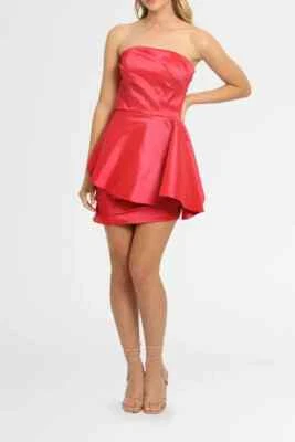 Elle Zeitoune Strapless Ruched Mini Size 8 AU • $189