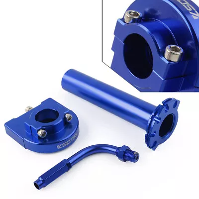 90 Accelerator Throttle Cable Adjuster Fit Universal Motorcycle W/ Handgrip Blue • $27.32