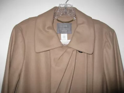 NEW J.Crew Nello Gori Wool-Cashmere Capella Camel Coat Size 10 • $100