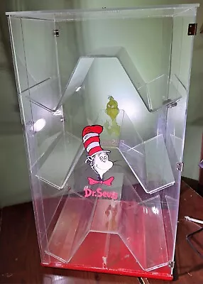 Vntg Dr. Seuss Cat In The Hat Grinch Store Watch/ Jewelry Display Case! RARE! • $499.99