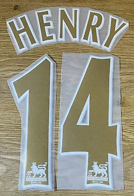 £14.99 • Buy Retro Arsenal 2005/2006 Highbury Home Jersey #14 Thierry Henry Printing Nameset