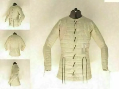 Medieval Gambeson Doublet Arming Jacket Armor White Color Gothic Fantasy • $88.99