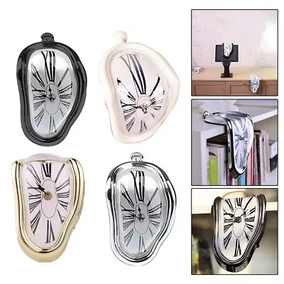 Melting Clock Distorted Wall Clocks Surrealist Dali Style Wall Watch Home Decor • $23.33