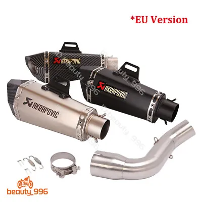 For Honda CBR1000RR 2008-2016 Modified Exhaust Muffler Tips Slip On Middle Pipe • $153.93