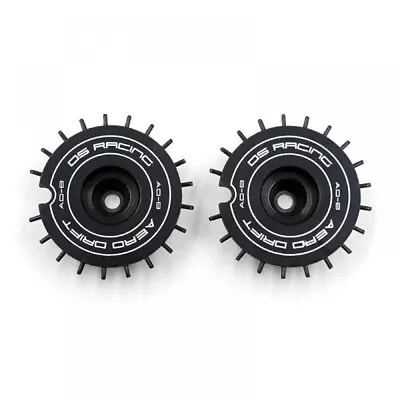 DS RACING 1/10 RC Drift Aero Wheel Covers FLAT Style Black For Drift Element Rim • $6.98