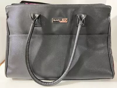 Mary Kay Large Black Tote Bag Purse Travel Case Brief Case Zippered NEW! • $19.95