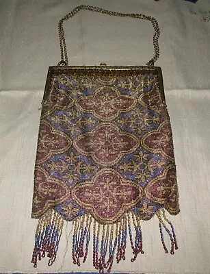 Victorian French Micro Beaded Purse • $69
