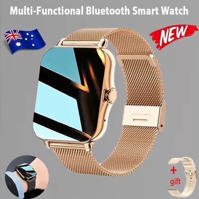 $47 • Buy 2023 Smart Watch Women Men Heart Rate For IPhone Android Bluetooth-Rose Gold