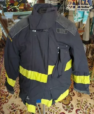 Vintage Retired Firefighter Turnout JACKET FIRE COAT USED Size 42 Chest  • $160