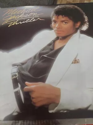 Vintage Michael Jackson Thriller 1982 LP Record Vinyl QE-38112 Epic Records • $6