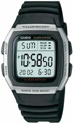 £19.98 • Buy Casio Collection W-96H-1AVES Mens Resin Digital Watch Resin 