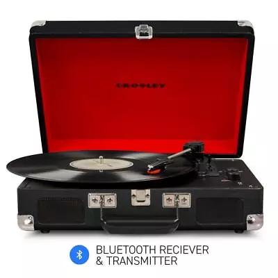 Crosley Cruiser Bluetooth Portable Turntable (Black) • $175.12