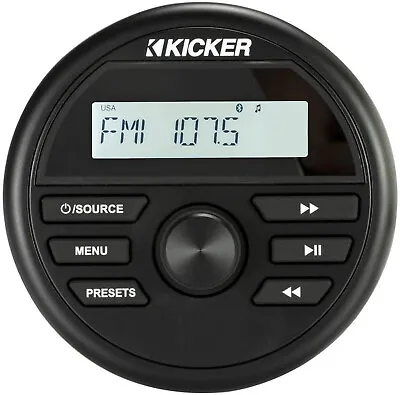 Kicker 46KMC2 Weather-Resistant Marine WP Boat Media Receiver Bluetooth Stereo • $159.32