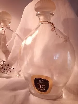 Antique Perfume Bottle -   L'HËÜË BLËÜË   - GÜËRLÄÏN - Eau De Toilette. • $74.59