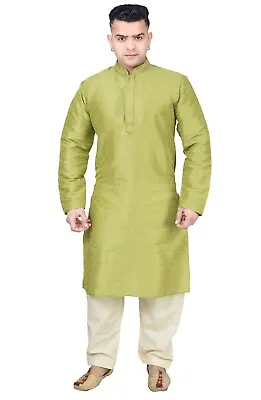 Men's Regular Fit Kurta Shalwar Kameez Sherwani Pyjama Eid-Clothes Costume 1891 • £55