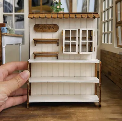 DIY Miniature 1:12 Scale 1/6 Dollhouse Garden Storage Rack Cabinet Kit • $21.79