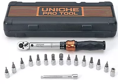 Uniche Pro Tool 1/4 Inch Bike Torque Wrench Set - 1 To 25Nm - Allen And Torx • $29.99