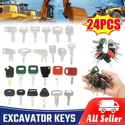 24 Excavator Keys Heavy Equipment Construction Machine Master Ignition For Volvo • $21.45