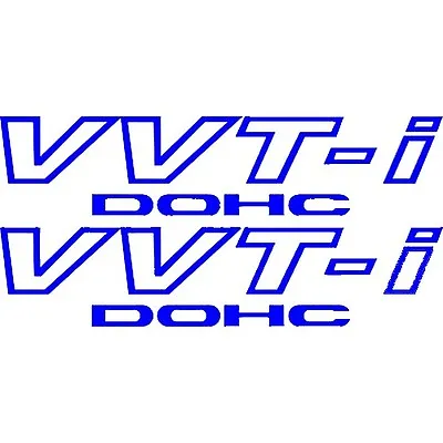 $0.99 • Buy  2x Blue Toyota VVT-I DOHC Stickers Vinyl Decals VVTI TRD Supra JDM Celica