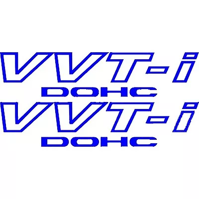  2x Blue Toyota VVT-I DOHC Stickers Vinyl Decals VVTI TRD Supra JDM Celica • $5.99