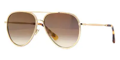 JIMMY CHOO TRINY/S J5G JL Sunglasses Gold Frame Gold Brown Lenses 59mm • $99.99