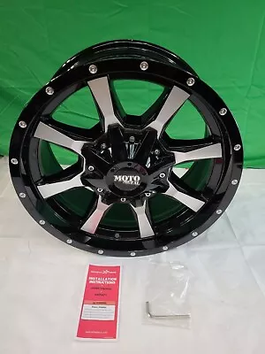 Moto Metal MO97078035300 GLOSS BLACK MACHINE FACED Wheel 17 X 8 • $176.99