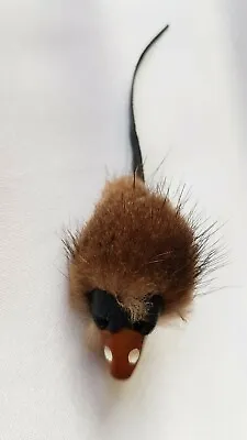 Brooch ~ Mouse ~ Vintage ~ Real Mink Fur ~ C1950s • £18.99