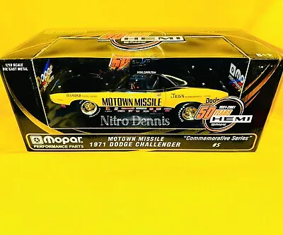 NHRA Don Carlton MOTOWN MISSILE  71 Dodge Challenger ERTL Mopar HEMI 1:18 Scale • $199.95