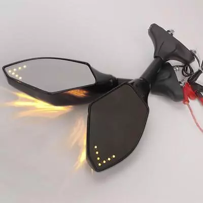 $38.99 • Buy Turn Signals Mirrors LED For Kawasaki Ninja ZX-6R ZX636 ZX6RR ZX600 1998-2006