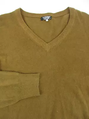 Mens Large Cashmere Brown Sweater Made In Nepal  • $17
