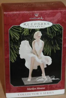 🎄🌟1998 Marilyn Monroe Hallmark Keepsake Ornament In Dress Over Subway Grate🎅  • $8.50