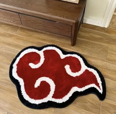 $21.99 • Buy Akatsuki Rug - Naruto,Japanese Anime Red Cloud Bedroom Rug, Room Decor