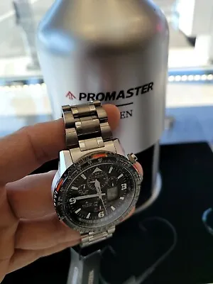 Citizen JY8108-53E Men's Promaster Skyhawk Titanium Watch - Silver/Black • £570.09
