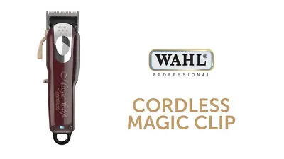WAHL MAGIC CLIP Professional 5-Star Cordless Clipper 8 GUARDS Free P&P • £65