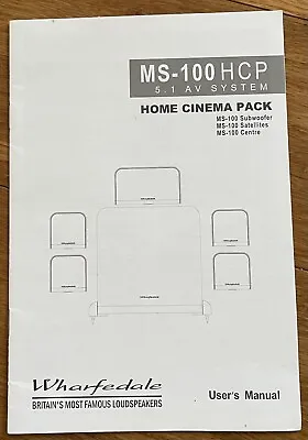 Wharfedale (MS-100 HCP 5.1 AV System) Home Cinema Pack - White ( New Never Used) • $850